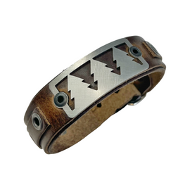 Sight Line Provisions Cuff Evergreen Brown Leather