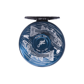 Abel SDF Fly Reel - Custom 4/5 Wandering Blue Lines Trout - Deep Blue