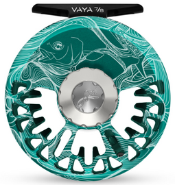 Abel VAYA Fly Reel - Custom 7/8 Larko Permit - Teal/Platinum